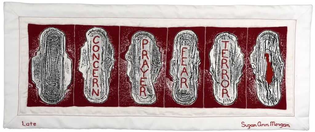 Late fiber art by Suzan Morgan