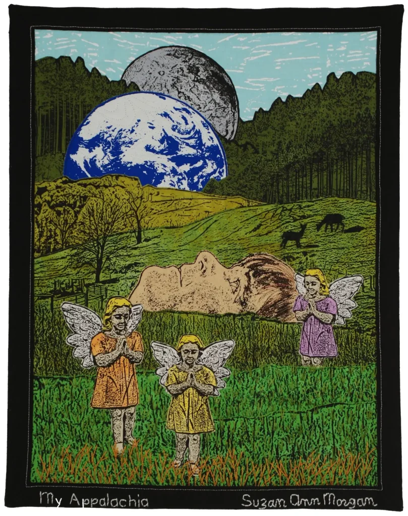 My Appalachia fiber art by Suzan Morgan