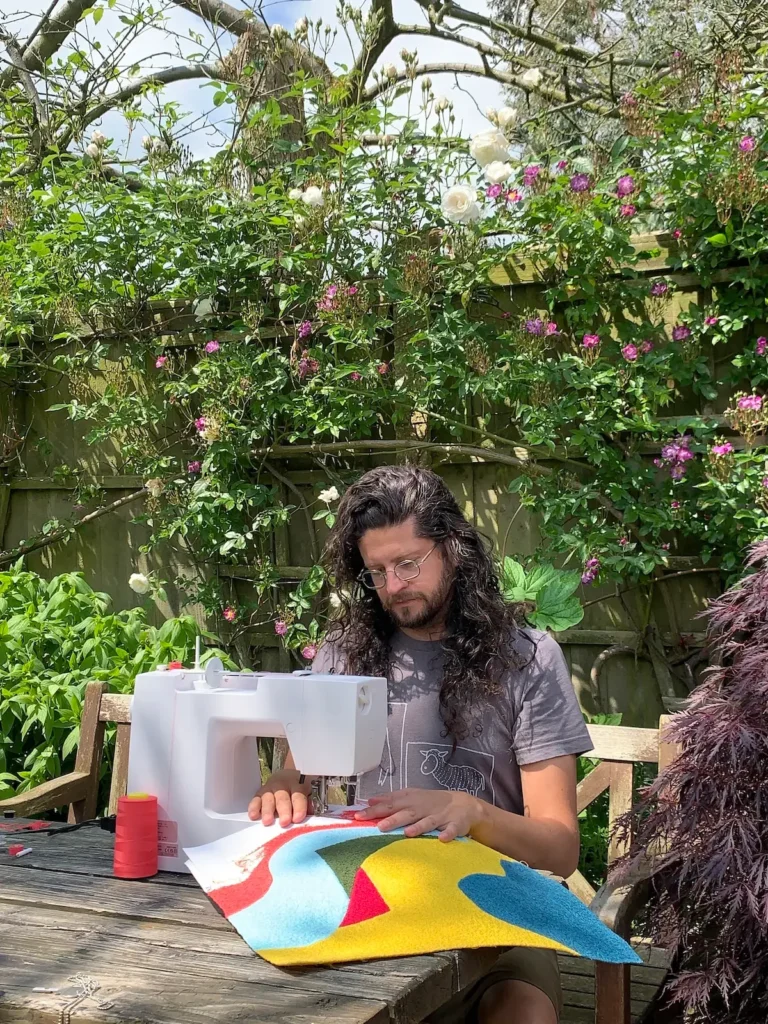 Dr. Jack Roberts making art