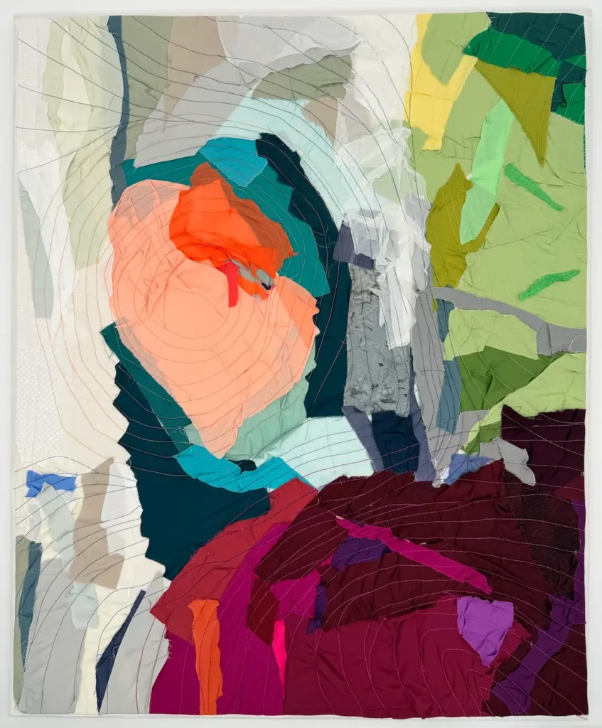 After the Bath fiber art by Amanda Milz