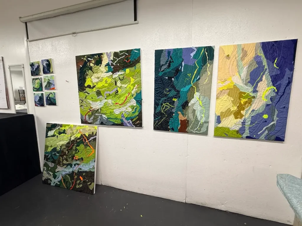 Several works by Amanda Milz on display