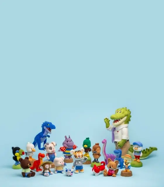 Collection of needle felted creatures by Chelsea Trousdale