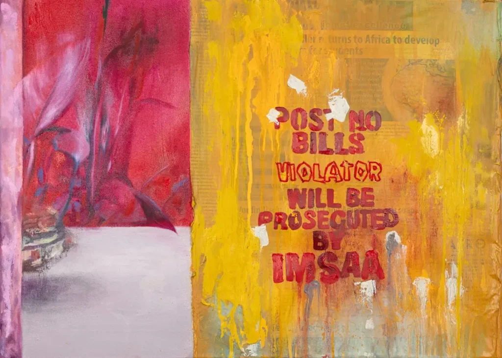 Post No Bills painting by Chidinma Dureke