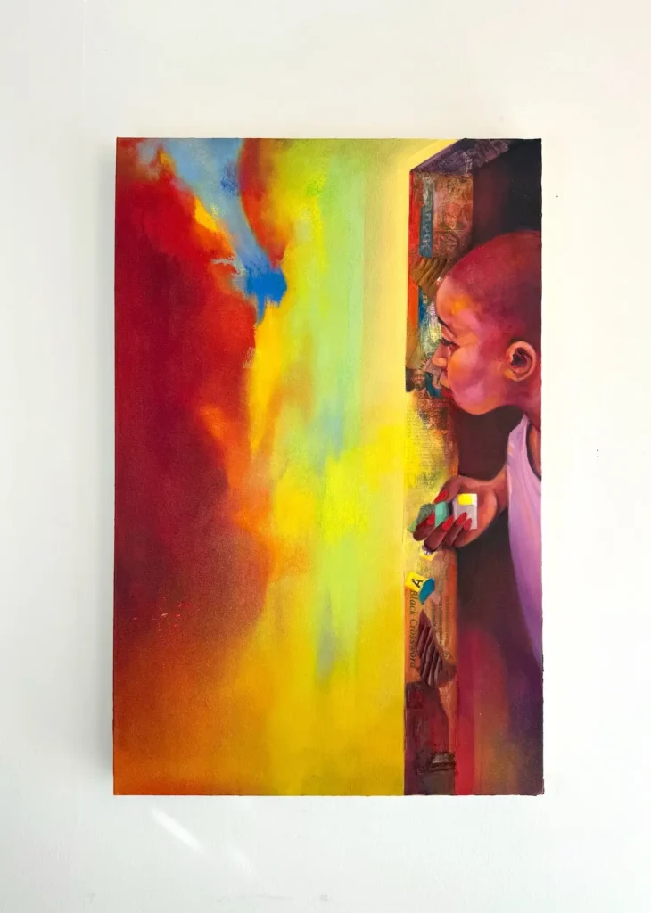 Monitoring Spirits painting by Chidinma Dureke