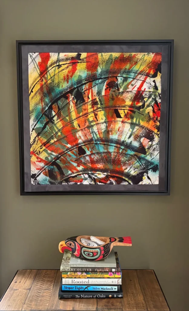 Fugit fiber art by Chris Berry