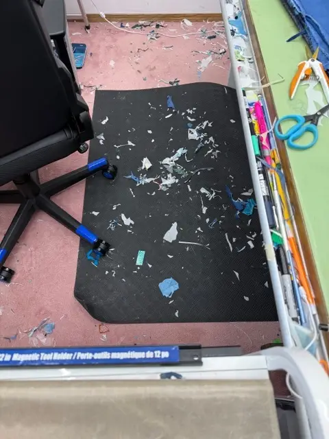 Showing Deborah Csongradi floor of her studio