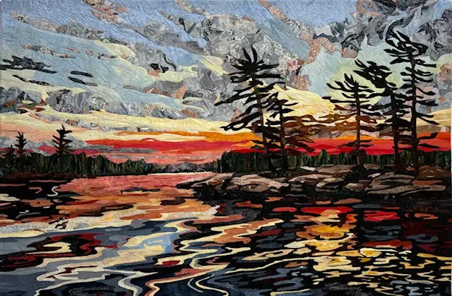 Sunset quilt made by Deborah Csongradi
