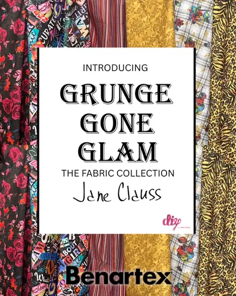 Jane Claus new fabric line Grunge Gone Glam