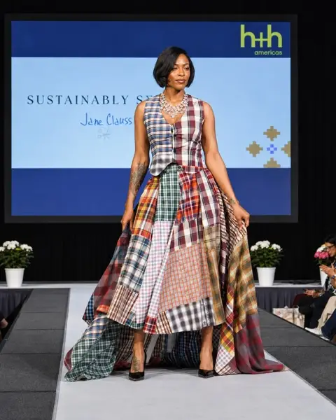 Plaid dress at h+h by Jane Claus
