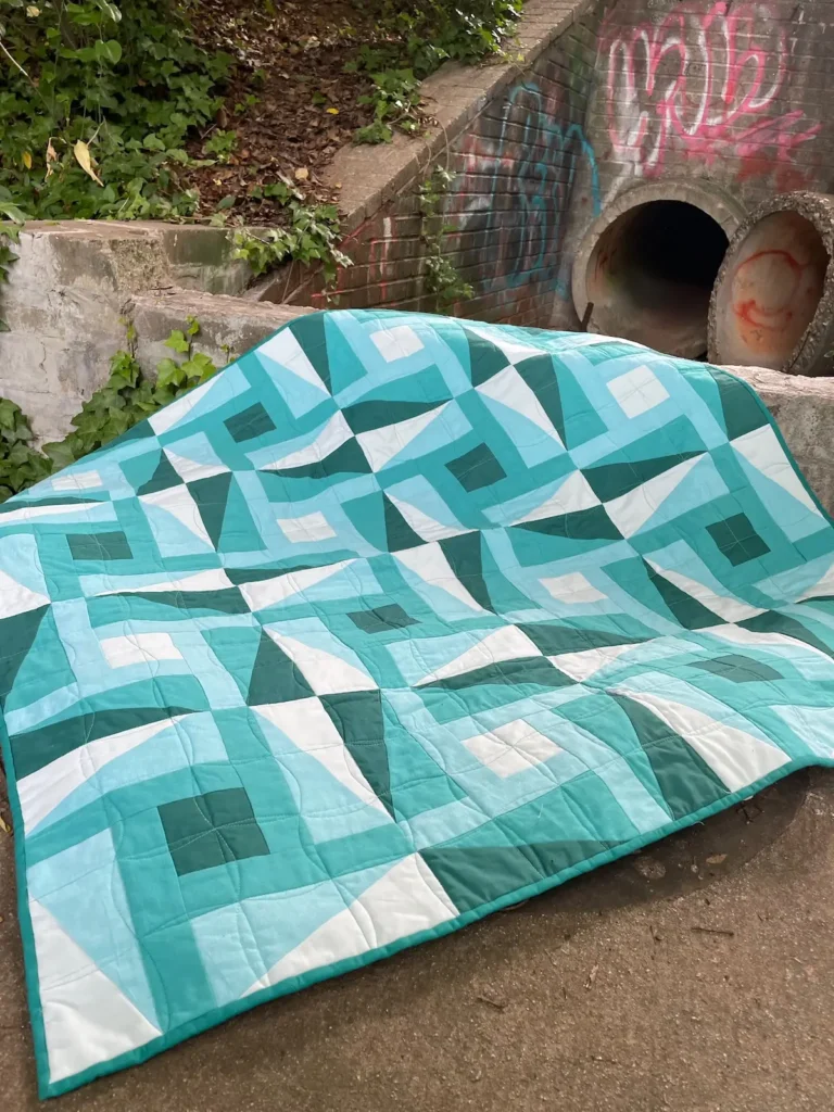 Safety Dance #1 modern quilt by Jenn Marks