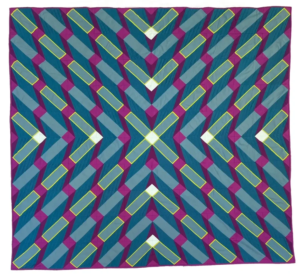 Use Your Illusion 2 modern quilt by Jenn Marks