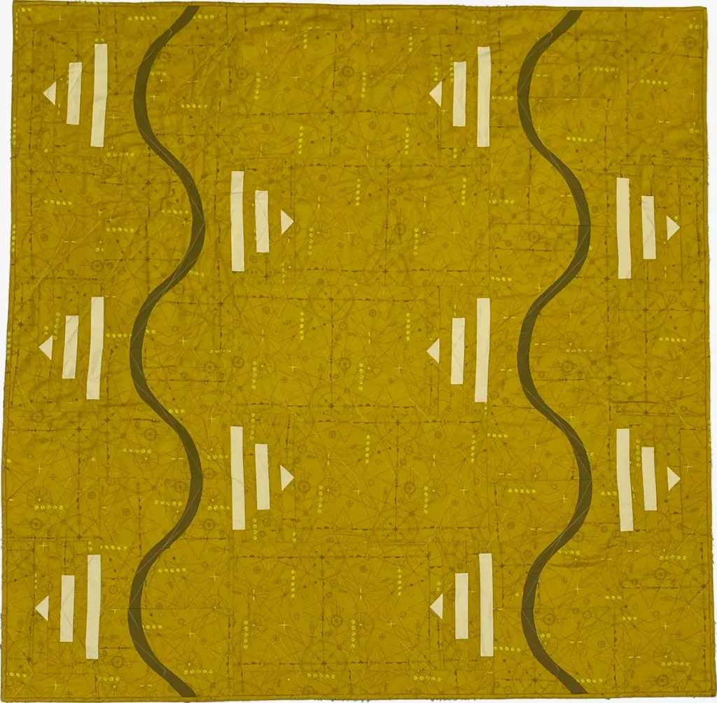 Archer #1 modern quilt by Jenn Marks