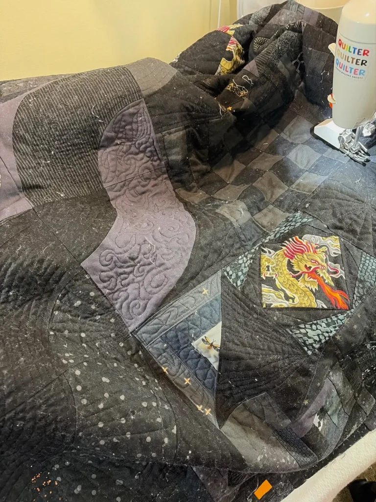 Roz's Favorite Color is Black in progress by Jenn Marks