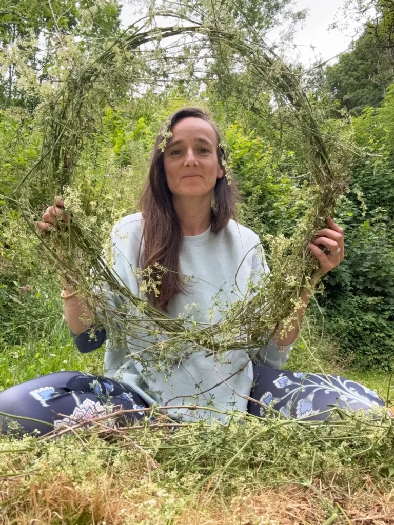 Julie LaForet with some vines