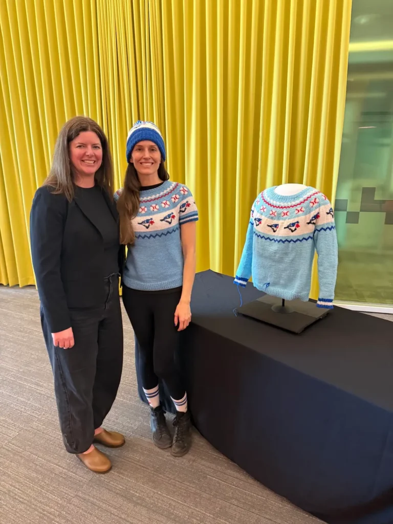 Karla Courtney at the Museum of histor with Sarah Barnes