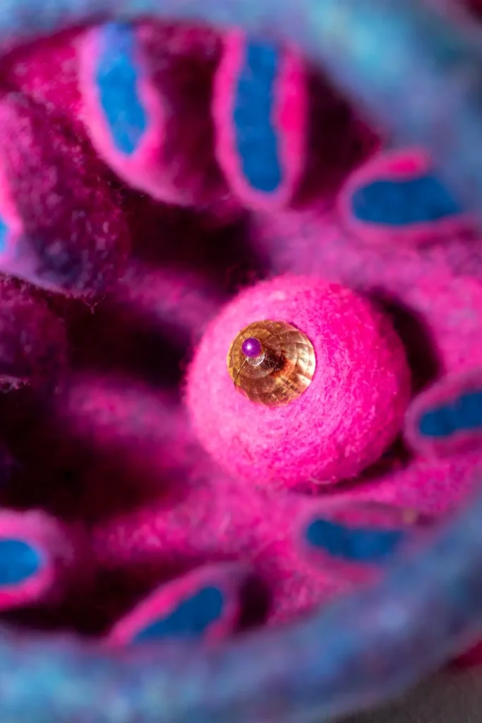 Fofusaka Creatures: Felt Chalice Eye made by Niki Collier