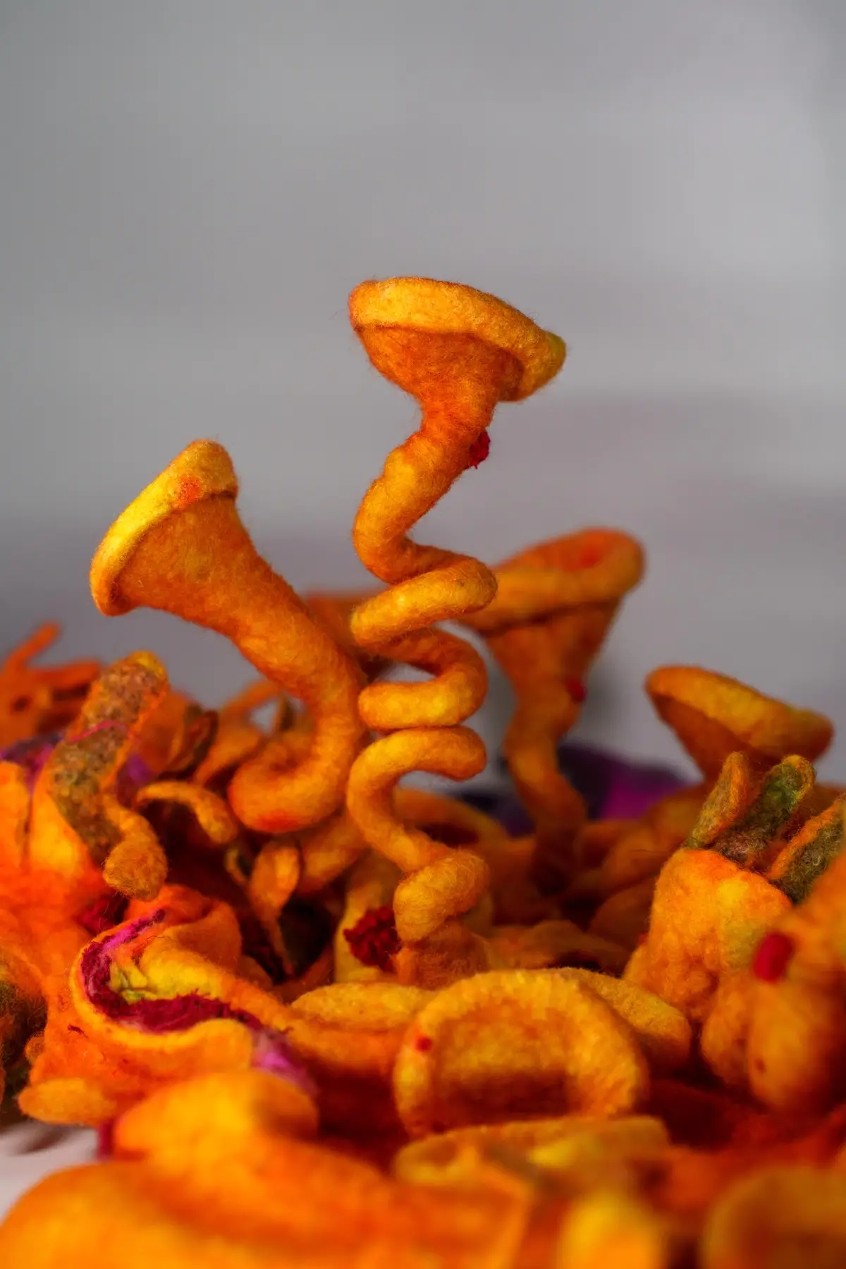 Stomach felt art by Niki Collier