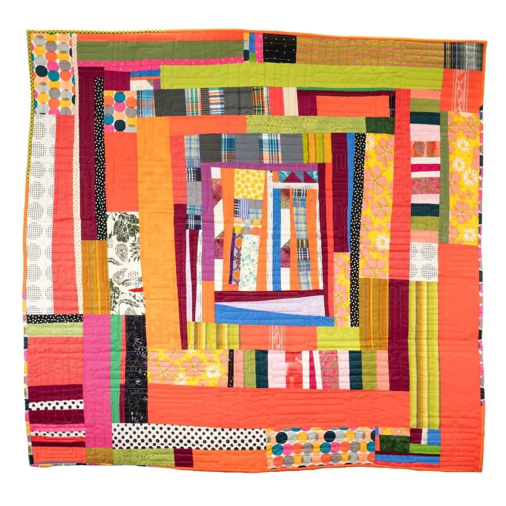 Mango Chutney fiber art by Sarah Atlee