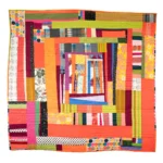 Mango Chutney fiber art by Sarah Atlee