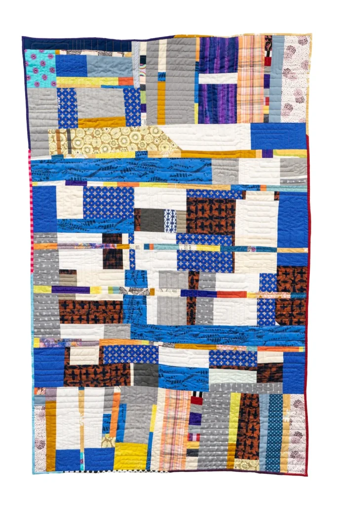 Omakase 2, Out on the Town fiber art by Sarah Atlee