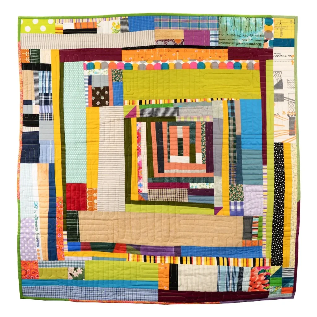 Portals for Kevin 2, Treasure Box fiber art by Sarah Atlee