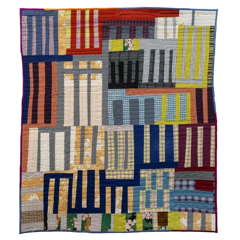 Repetition E fiber art by Sarah Atlee
