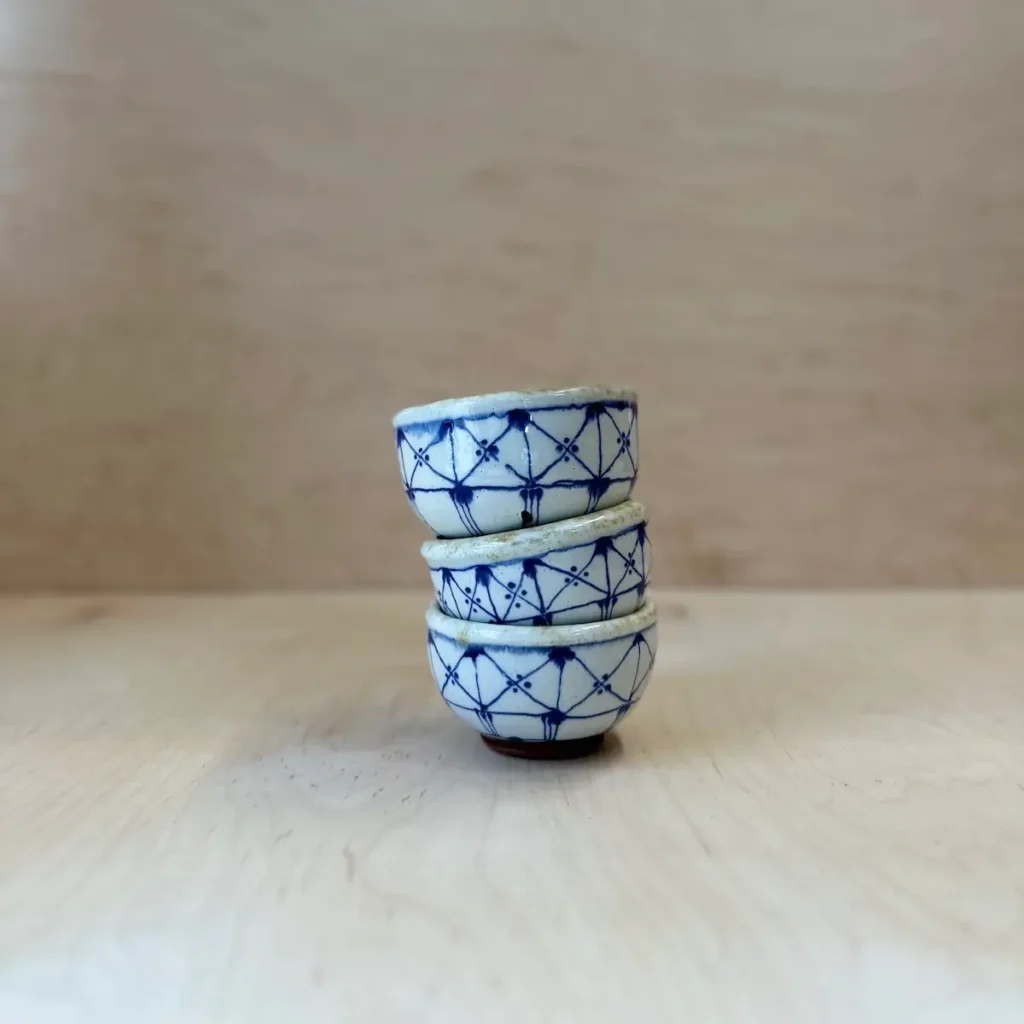 Set of three pottery bowls made by Summer Brendlinger