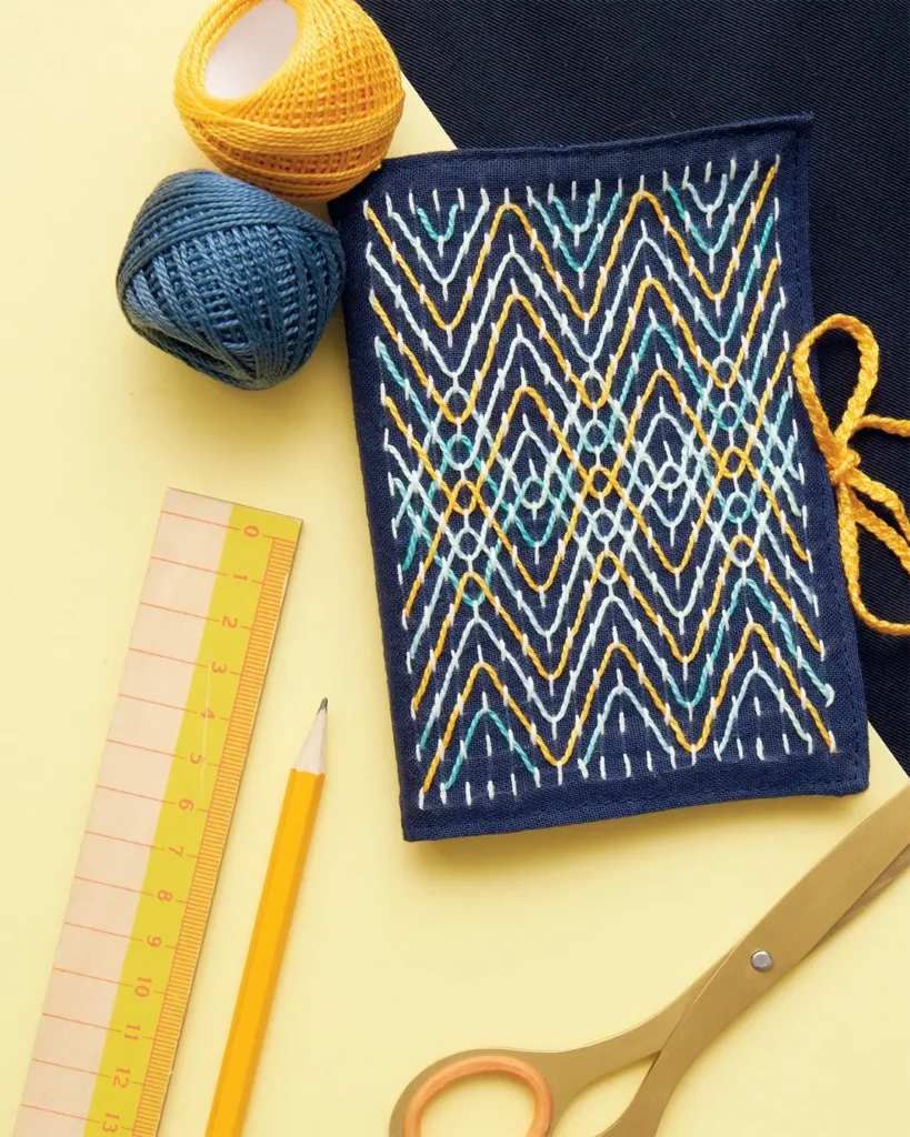 Sashiko needle case made by Susie Johns