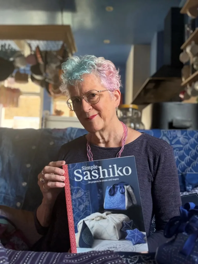 Susie Johns and her newest book Simple Sashiko