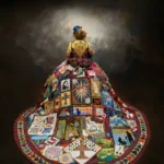 Back view of Patchwork dress made by Teri Biglands
