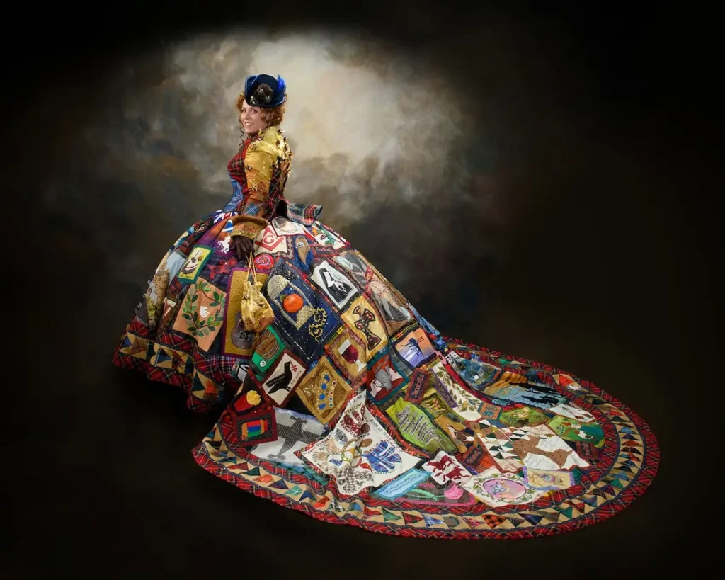 Patchwork dress made by Teri Biglands