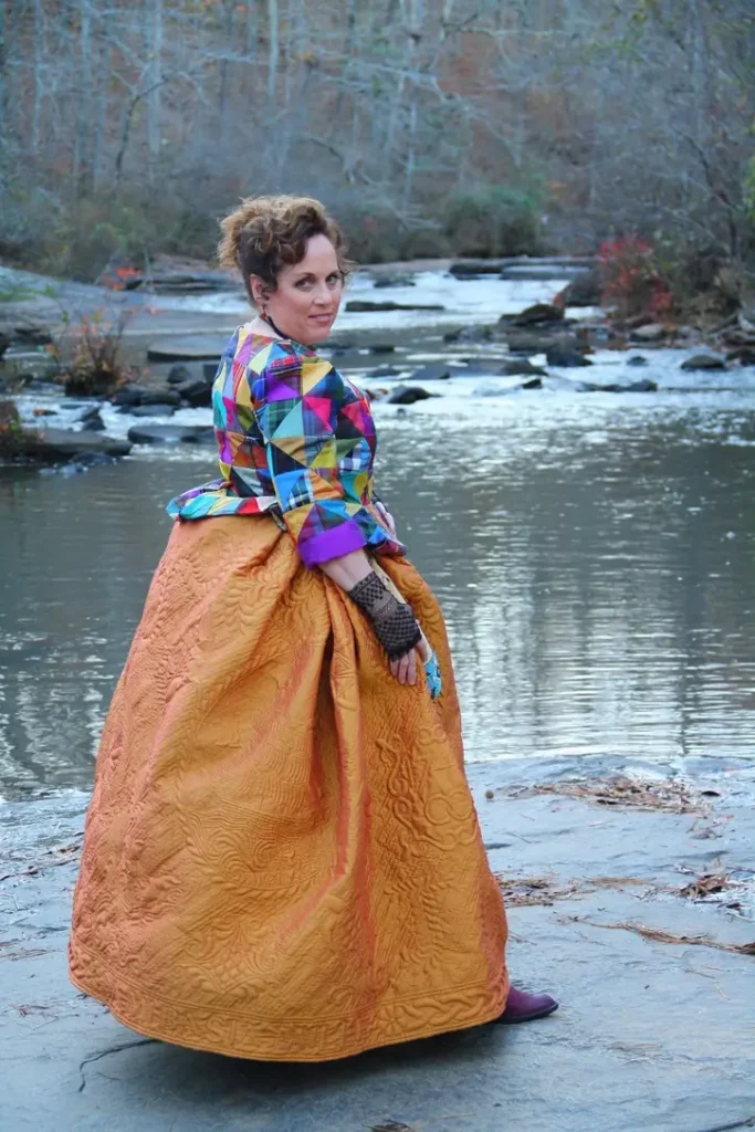 Quilted petticoat made by Teri Biglands