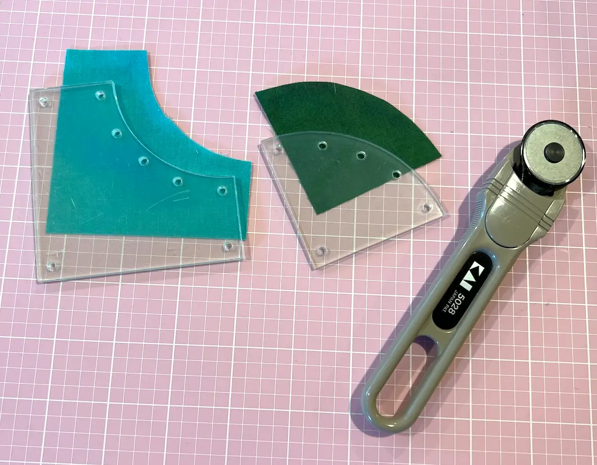 Button quilt block tip use drunkard path templates to cut out the corners