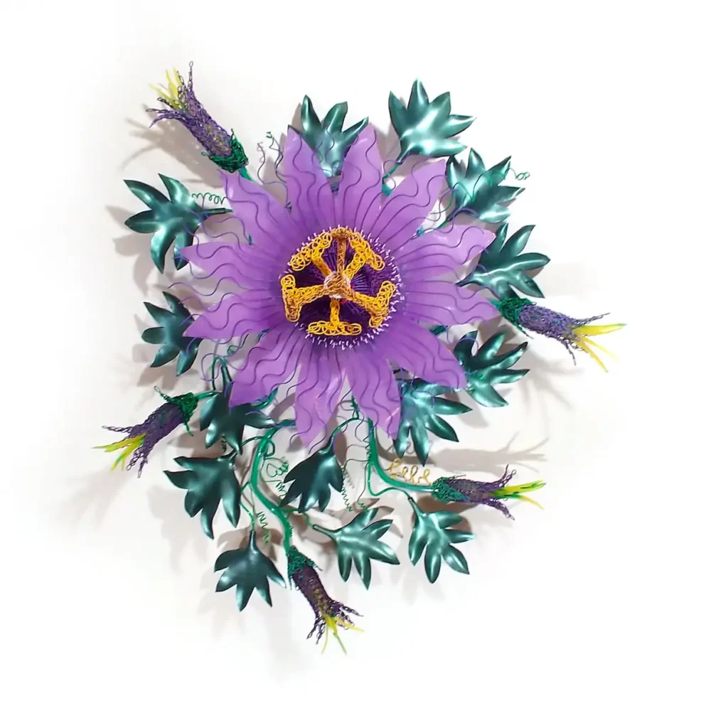 Passion Flower vinyl art by Bonnie Kuhr