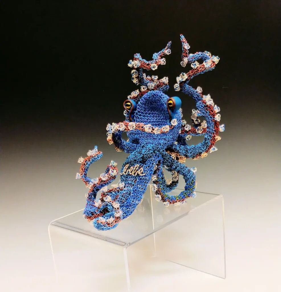 Na Kika Octopus in the Altered Shoe Series by Bonnie Kuhr