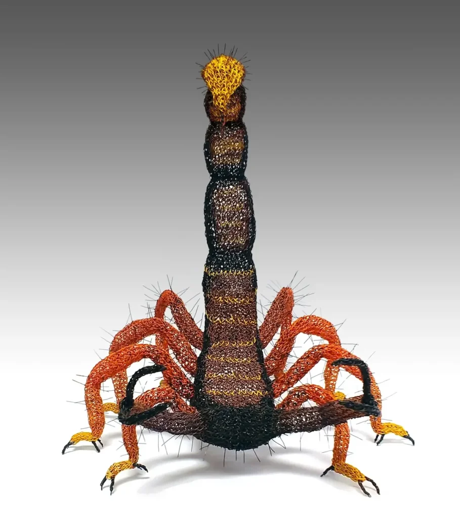 Scorpius in Bonnie Kuhr Shoe Sculpture Series