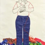 Selfmade fiber art by Carrie Howard