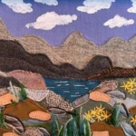 Lost Lake fiber art by Julie Woodard