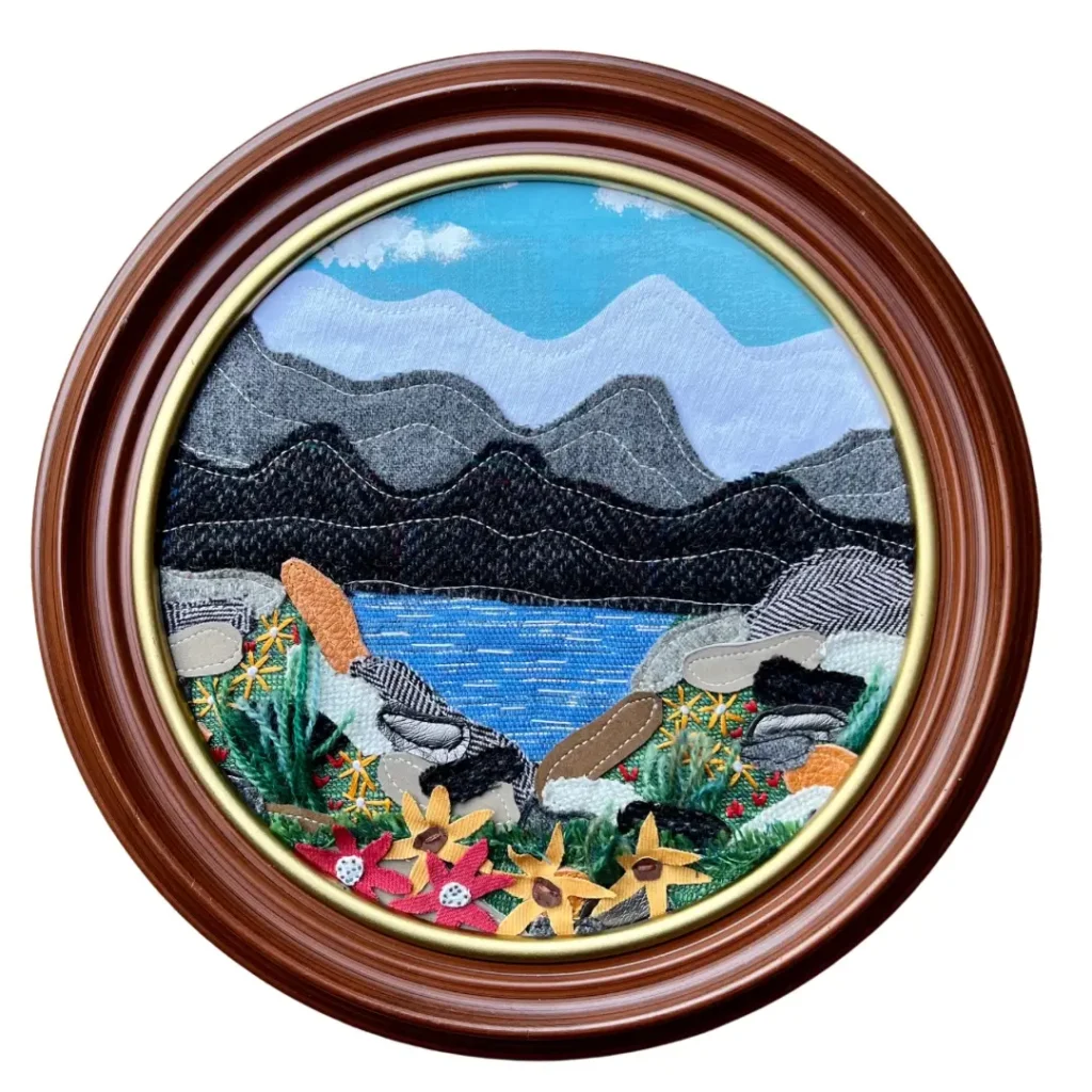 Room to Grow fiber art by Julie Woodard