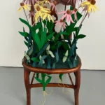 Rooted fiber art by Julie Woodard