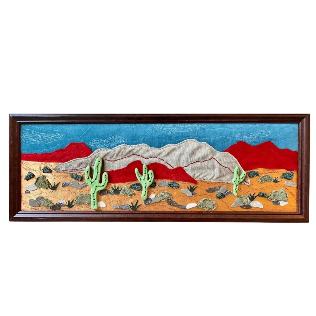 Sonoran fiber art by Julie Woodard