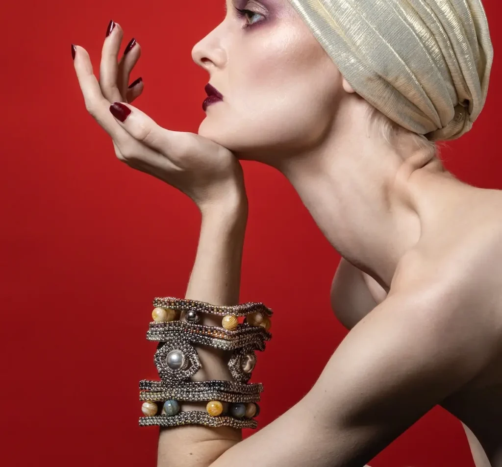 Evil Eye Bangle by Maracole Bijoux