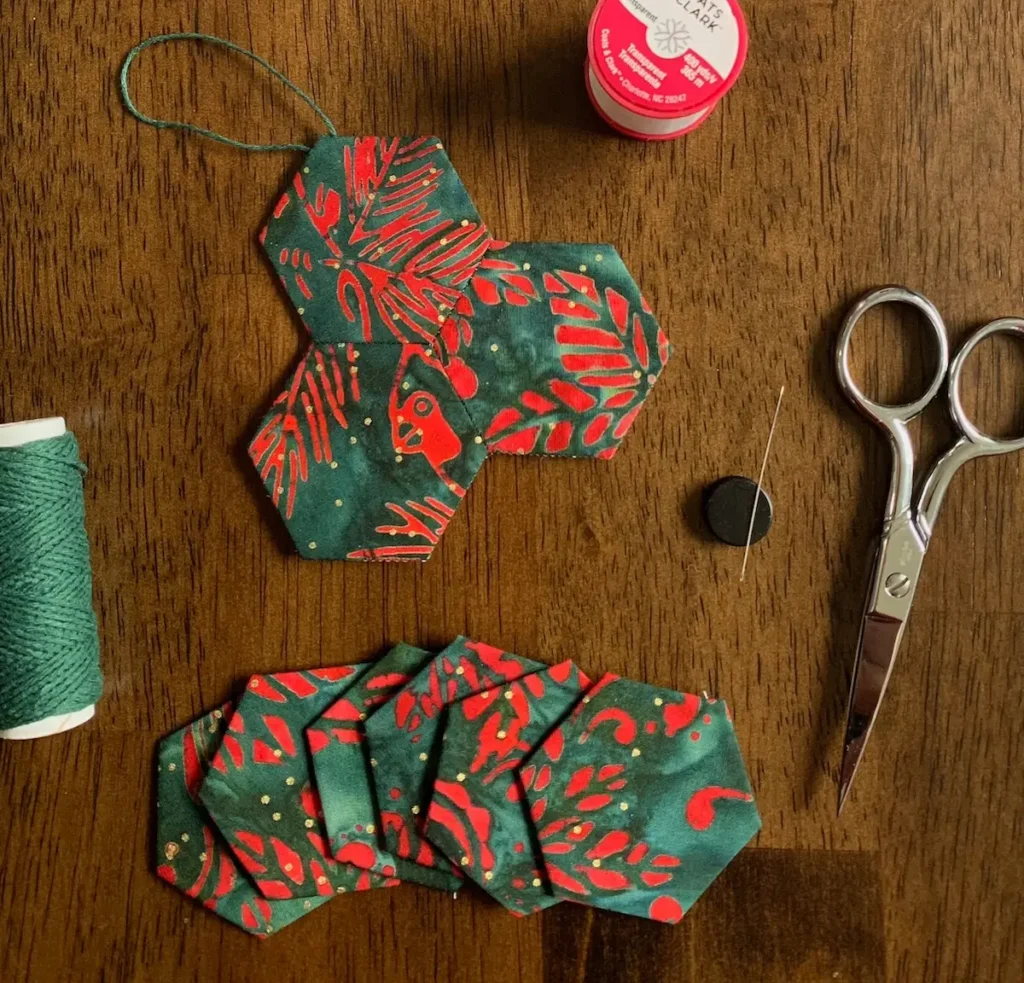 EPP Christmas ornaments by Marie-Elise McNeeley