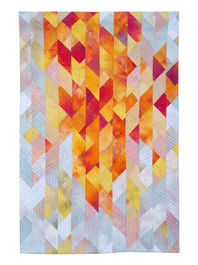 Big Bang #4 fiber art by Mary Lou Alexander
