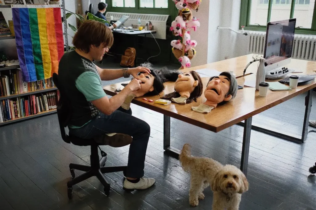 Work in progress on the custom puppets for Apple
