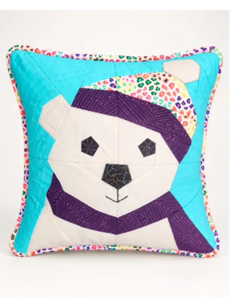 Beary Chilly FPP pillow made by Courtney Mulvey