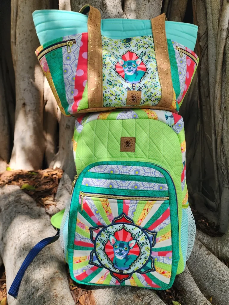 Matching set of FPP bags made by Courtney Mulvey