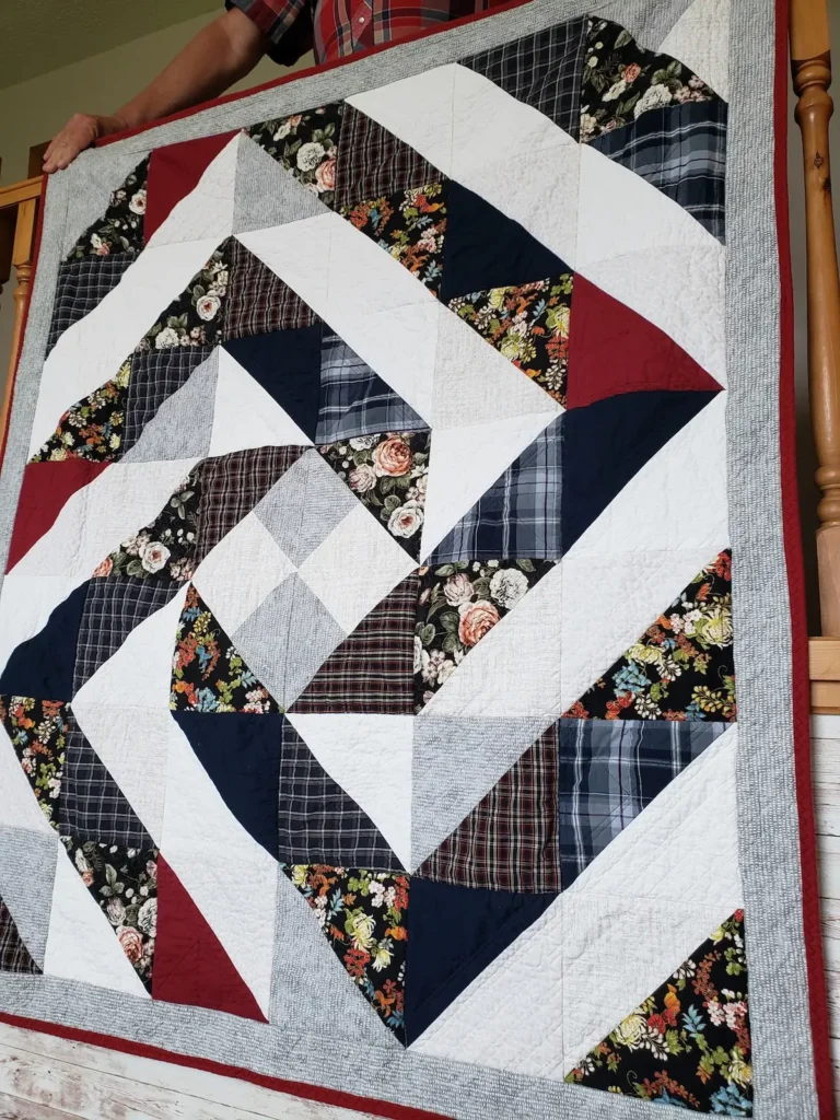 Courtney Mulvey second quilt with a minky back