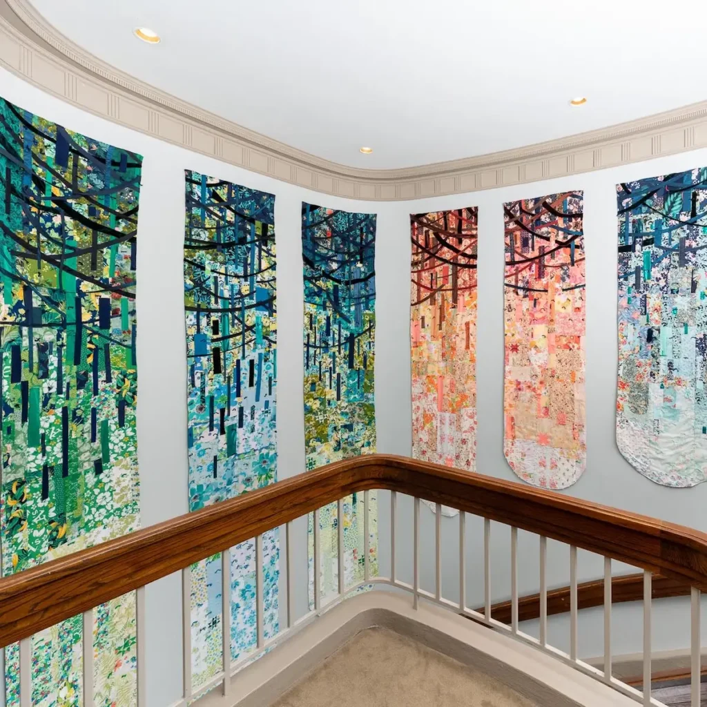 Of Grief and Getting Past It fiber art by Jessica Wohl