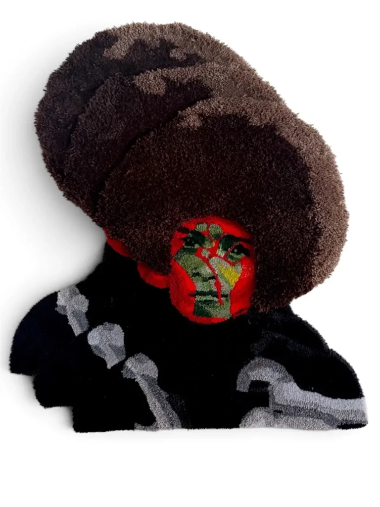 The Resistance rug tufting fiber art by Kid Kardiac